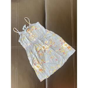 Art Class - Floral Blue Halter Dress